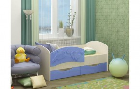 Детская кровать Дельфин-3 МДФ голубой, 80х160 в Екатеринбурге - mebel-e96.ru