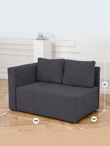 Диван 1010 графит, левый (BRENDOSS) в Екатеринбурге - mebel-e96.ru