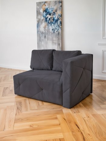 Диван 1010 графит, правый (BRENDOSS) в Екатеринбурге - mebel-e96.ru