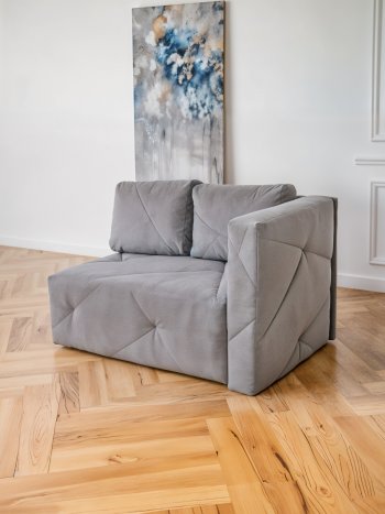 Диван 1010 серый, правый (BRENDOSS) в Екатеринбурге - mebel-e96.ru