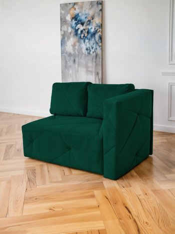 Диван 1010 изумруд, правый (BRENDOSS) в Екатеринбурге - mebel-e96.ru