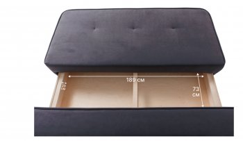 Диван-кровать 1001 графит (Brendoss) в Екатеринбурге - mebel-e96.ru