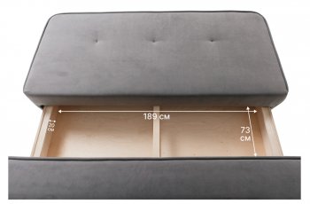 Диван-кровать 1001 серый (Brendoss) в Екатеринбурге - mebel-e96.ru