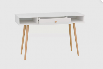 Стол письменный, арт.6-01102, белый (ГК) в Екатеринбурге - mebel-e96.ru