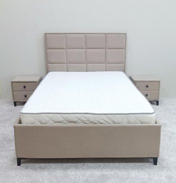 Кровать с подъемным механизмом Мега беж (Лин) в Екатеринбурге - mebel-e96.ru