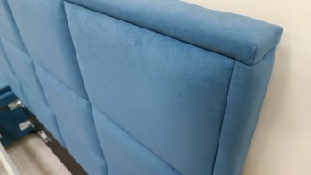Кровать с подъемным механизмом Мега синий (Лин) в Екатеринбурге - mebel-e96.ru