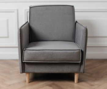 Кресло 831 Серый, велюр (Brendoss) в Екатеринбурге - mebel-e96.ru