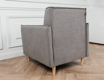 Кресло 831 Серый, велюр (Brendoss) в Екатеринбурге - mebel-e96.ru