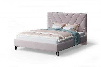 Кровать Аделия мягкая Dusty rose (пепельная роза), 1600 (МЛК) в Екатеринбурге - mebel-e96.ru