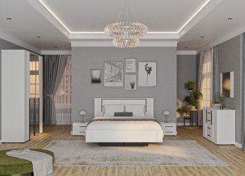 Спальный гарнитур Амалия модульный (Росток) в Екатеринбурге - mebel-e96.ru