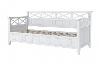 Кровать из массива Амелия белый античный (БМ) в Екатеринбурге - mebel-e96.ru