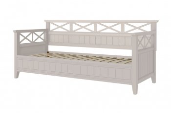 Кровать из массива Амелия льняной (БМ) в Екатеринбурге - mebel-e96.ru