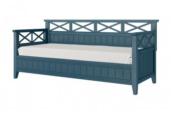 Кровать из массива Амелия сапфир без ящиков (БМ) в Екатеринбурге - mebel-e96.ru