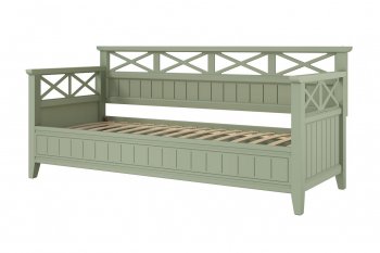 Кровать из массива Амелия зеленый самшит (БМ) в Екатеринбурге - mebel-e96.ru