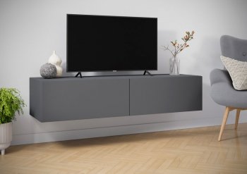 Навесная тумба под ТВ Айден ТБН06-1400 серый (ИЦ) в Екатеринбурге - mebel-e96.ru | фото