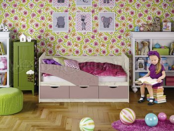 Кровать Бабочки Шарли пинк (Миф) в Екатеринбурге - mebel-e96.ru