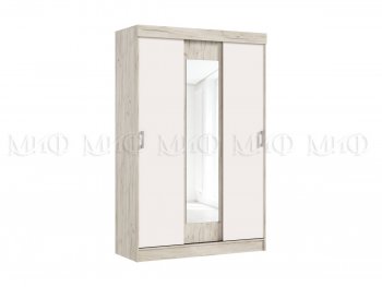 Шкаф-купе Бася 1300 мм крафт/кашемир (Миф) в Екатеринбурге - mebel-e96.ru