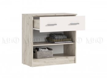 Комод 1 ящик 2 двери Бася крафт/кашемир (Миф) в Екатеринбурге - mebel-e96.ru