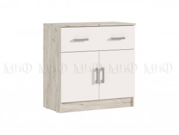 Комод 1 ящик 2 двери Бася крафт/кашемир (Миф) в Екатеринбурге - mebel-e96.ru