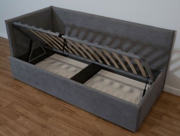Диван-кровать Бенто с ПМ, велюр Маус (ДСВ) в Екатеринбурге - mebel-e96.ru