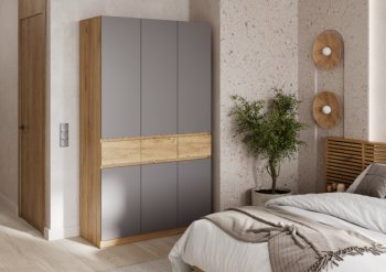 Спальный гарнитур Бостон Лайт серый (Стиль) в Екатеринбурге - mebel-e96.ru