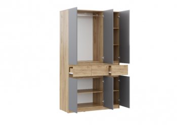 Спальный гарнитур Бостон Лайт серый (Стиль) в Екатеринбурге - mebel-e96.ru