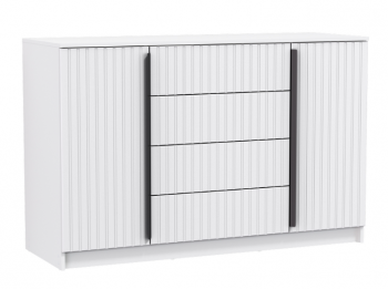 Комод 67.11 Брандо МДФ New белый (Олмеко) в Екатеринбурге - mebel-e96.ru