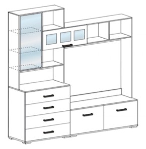 Стенка Яна ТВ 751 (СтендМ) в Екатеринбурге - mebel-e96.ru