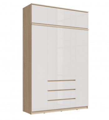 Шкаф 1600 мм Челси с антресолью сонома (Миф) в Екатеринбурге - mebel-e96.ru