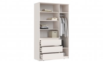 Шкаф 1200 мм Челси с антресолью, сонома/белый (Миф) в Екатеринбурге - mebel-e96.ru