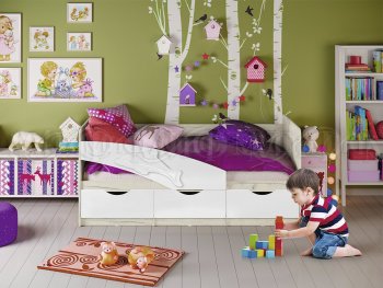 Кровать Дельфин шарли белый (Миф) в Екатеринбурге - mebel-e96.ru