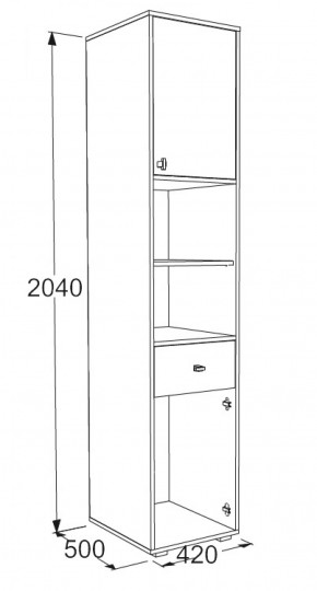 Набор детской мебели Омега-18 (модульная) в Екатеринбурге - mebel-e96.ru