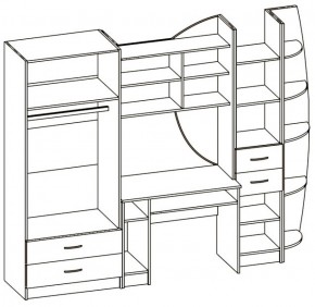 Детская Юниор 2 (МФД металлик) в Екатеринбурге - mebel-e96.ru