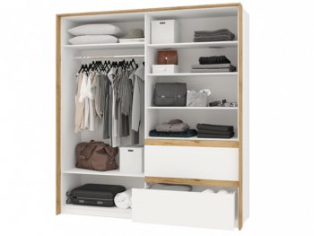 Шкаф 2000 мм Дубай сек №11 (Росток) в Екатеринбурге - mebel-e96.ru