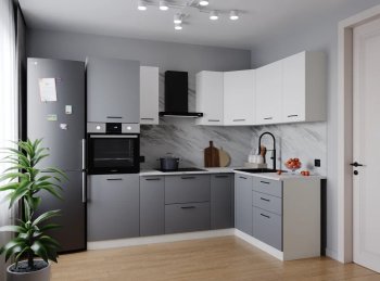 Угловой кухонный гарнитур Элеганция 2400*1600 мм Sanvut в Екатеринбурге - mebel-e96.ru