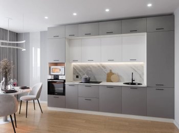 Кухонный гарнитур Элеганция 3400 мм (Санвут) в Екатеринбурге - mebel-e96.ru