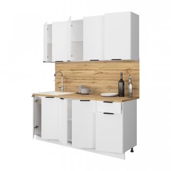 КУхонный гарнитур Эстетик 1800 мм белый (Сурская) в Екатеринбурге - mebel-e96.ru
