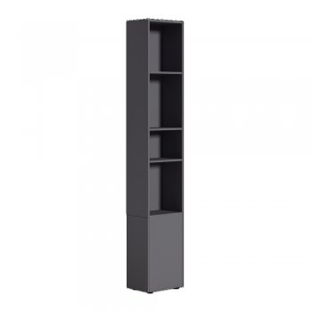 Шкаф торцевой Эйр 16.323 графит (Моби) в Екатеринбурге - mebel-e96.ru