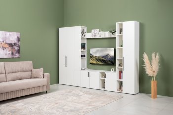 Шкаф-пенал 400 мм Эйр 16.324.01 белый (Моби) в Екатеринбурге - mebel-e96.ru