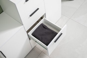 Стенка Эйр модульная, белый (Моби) в Екатеринбурге - mebel-e96.ru