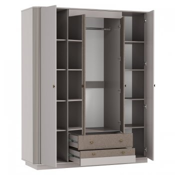 Шкаф 1700 мм Фантазия 34.01 кашемир (Олмеко) в Екатеринбурге - mebel-e96.ru