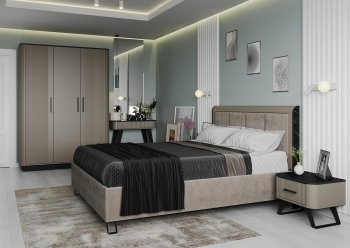 Спальный гарнитур Фиделия, модульный (Олмеко) в Екатеринбурге - mebel-e96.ru