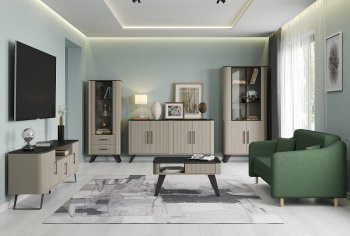 Стенка Фиделия, модульная (Олмеко) в Екатеринбурге - mebel-e96.ru