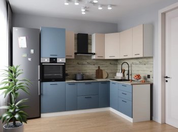 Угловой кухонный гарнитур Фьюжн 2400*1600 мм Sanvut в Екатеринбурге - mebel-e96.ru