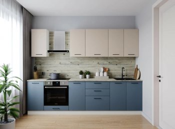 Кухонный гарнитур Фьюжн 2800 (Санвут) в Екатеринбурге - mebel-e96.ru