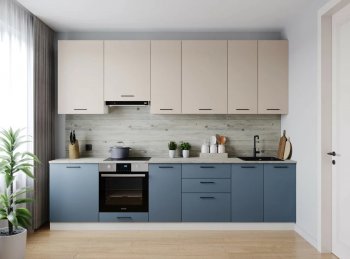 Кухонный гарнитур высокий Фьюжн 3000 мм (Санвут) в Екатеринбурге - mebel-e96.ru