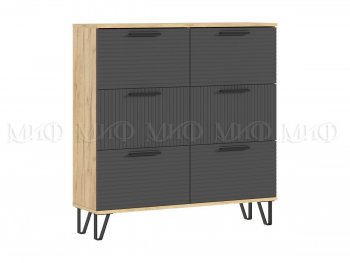Обувница Флэш крафт/графит (Миф) в Екатеринбурге - mebel-e96.ru
