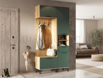 Прихожая Флэш комп.1, крафт/графит (Миф) в Екатеринбурге - mebel-e96.ru