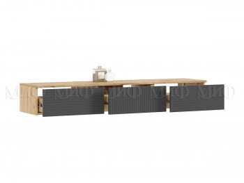 Стенка Флэш комп.2 крафт/графит (Миф) в Екатеринбурге - mebel-e96.ru