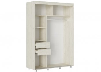 Шкаф-купе 1500 мм Форест крафт белый (Стиль) в Екатеринбурге - mebel-e96.ru